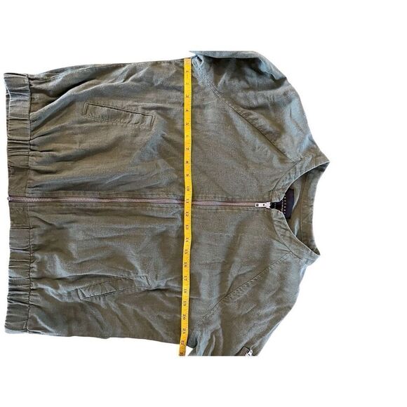 Sanctuary Linen Bomber Jacket - L - Picture 3 of 7